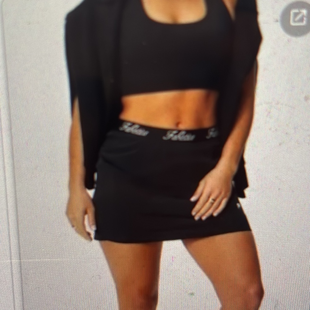 Fabletics Women's Black Skort with Pockets